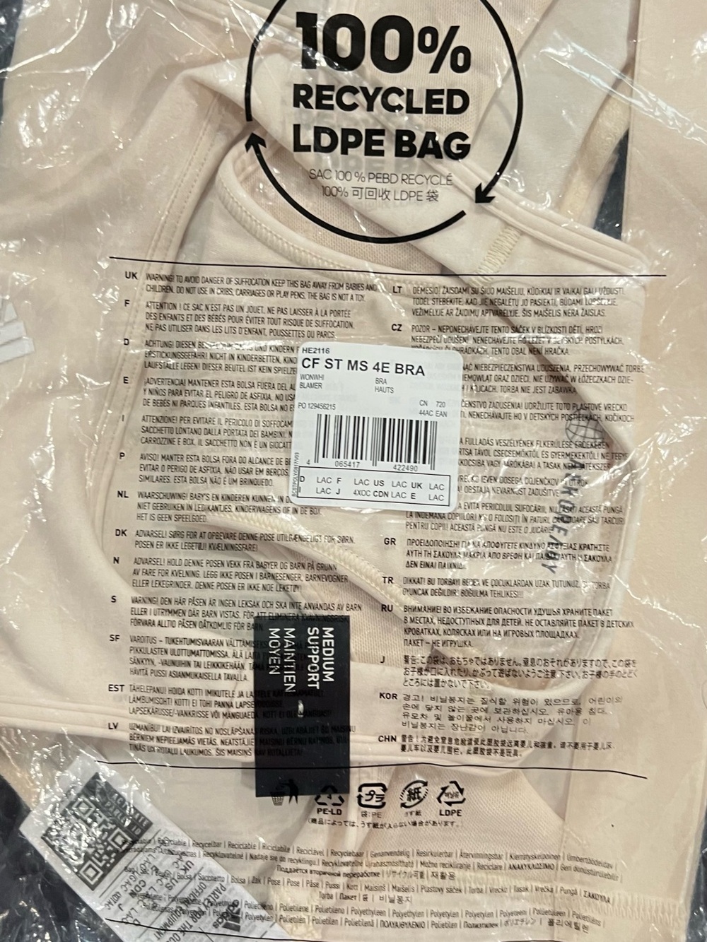 Adidas CoreFlow Studio Medium-
Support Bra - Picture 8 of 11